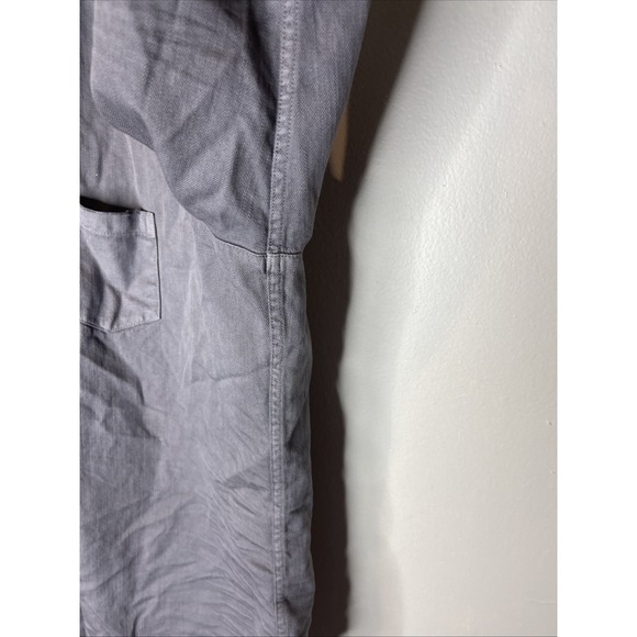 Womens Frank & Eileen Solid Grey Distressed Cotton Eileen Oxford Small S - Picture 5 of 10